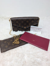 LOUIS VUITTON MONOGRAM FELICIE, BOTH INSERTS