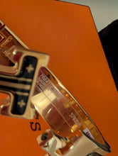 HERMES CLIC BLACK/GOLD BRACELET, SIZE SMALL