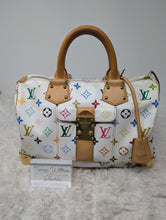 LOUIS VUITTON WHITE MULTICOLOR SPEEDY 30