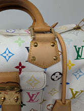 LOUIS VUITTON WHITE MULTICOLOR SPEEDY 30