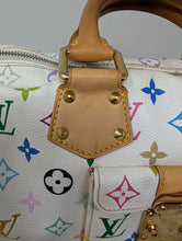 LOUIS VUITTON WHITE MULTICOLOR SPEEDY 30