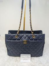 CHANEL BLUE CAVIAR TOTE