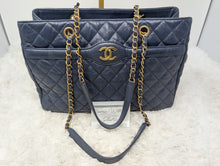 CHANEL BLUE CAVIAR TOTE