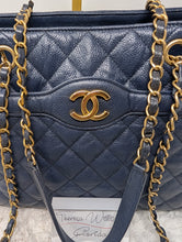 CHANEL BLUE CAVIAR TOTE