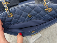 CHANEL BLUE CAVIAR TOTE