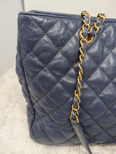 CHANEL BLUE CAVIAR TOTE