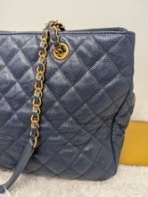 CHANEL BLUE CAVIAR TOTE
