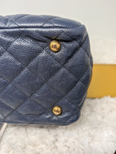 CHANEL BLUE CAVIAR TOTE