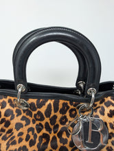 CHRISTIAN DIOR LEOPARD GRANVILLE BOSTON SATCHEL