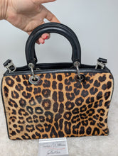 CHRISTIAN DIOR LEOPARD GRANVILLE BOSTON SATCHEL