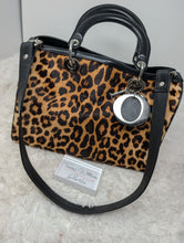 CHRISTIAN DIOR LEOPARD GRANVILLE BOSTON SATCHEL