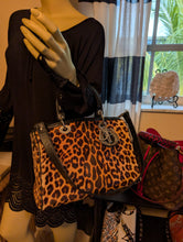 CHRISTIAN DIOR LEOPARD GRANVILLE BOSTON SATCHEL