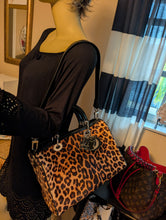 CHRISTIAN DIOR LEOPARD GRANVILLE BOSTON SATCHEL
