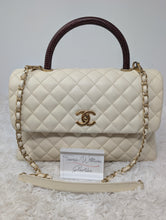 CHANEL COCO CAVIAR TOP HANDLE, LIZARD NOT EMBOSSED, RARE