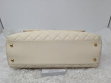 CHANEL COCO CAVIAR TOP HANDLE, LIZARD NOT EMBOSSED, RARE