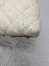 CHANEL COCO CAVIAR TOP HANDLE, LIZARD NOT EMBOSSED, RARE