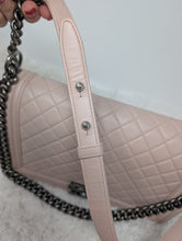 CHANEL BABY PINK CALFSKIN NEW MEDIUM BOY BAG