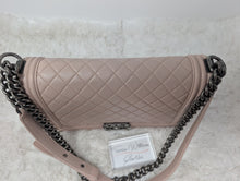 CHANEL BABY PINK CALFSKIN NEW MEDIUM BOY BAG