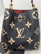 LOUIS VUITTON BLACK BICOLOR NEONOE MM WITH MATCHING POUCH