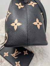 LOUIS VUITTON BLACK BICOLOR NEONOE MM WITH MATCHING POUCH