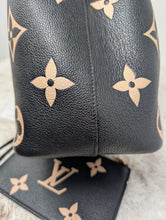 LOUIS VUITTON BLACK BICOLOR NEONOE MM WITH MATCHING POUCH