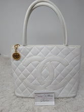 CHANEL WHITE MEDALLION TOTE