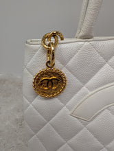 CHANEL WHITE MEDALLION TOTE