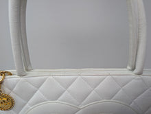 CHANEL WHITE MEDALLION TOTE