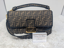 FENDI BAGUETTE MIDI JACQUARD FLAP BAG
