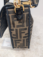 FENDI BAGUETTE MIDI JACQUARD FLAP BAG