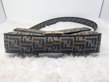 FENDI BAGUETTE MIDI JACQUARD FLAP BAG
