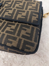 FENDI BAGUETTE MIDI JACQUARD FLAP BAG