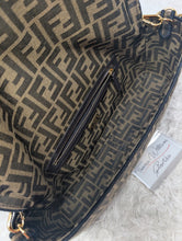 FENDI BAGUETTE MIDI JACQUARD FLAP BAG