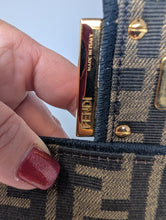 FENDI BAGUETTE MIDI JACQUARD FLAP BAG