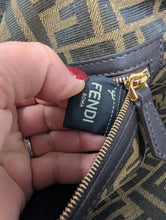 FENDI BAGUETTE MIDI JACQUARD FLAP BAG