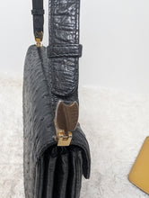 GUCCI VINTAGE OSTRICH SHOULDER BAG