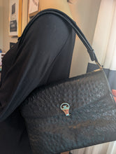 GUCCI VINTAGE OSTRICH SHOULDER BAG