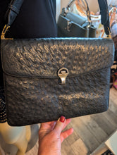 GUCCI VINTAGE OSTRICH SHOULDER BAG