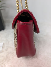 GUCCI SMALL MARMONT, RED TRIM