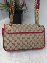 GUCCI SMALL MARMONT, RED TRIM