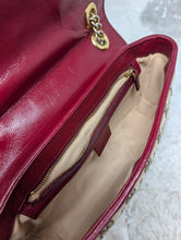 GUCCI SMALL MARMONT, RED TRIM