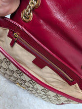 GUCCI SMALL MARMONT, RED TRIM