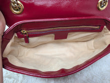 GUCCI SMALL MARMONT, RED TRIM