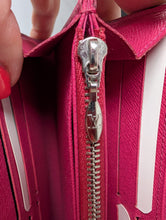LOUIS VUITTON EPI HOT PINK TWIST WALLET, CHAIN ADDED
