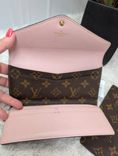 LOUIS VUITTON MONOGRAM JOSEPHINE WALLET, PINK INTERIOR