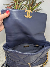 CHANEL 19 NAVY BLUE, NEW MED/LG, EXCELLENT