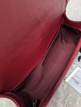 Chanel Burgundy Boy, old medium, gold hardware, MINT