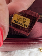 Chanel Burgundy Boy, old medium, gold hardware, MINT