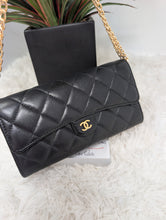 CHANEL BLACK LONG WALLET