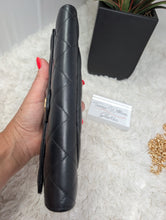 CHANEL BLACK LONG WALLET
